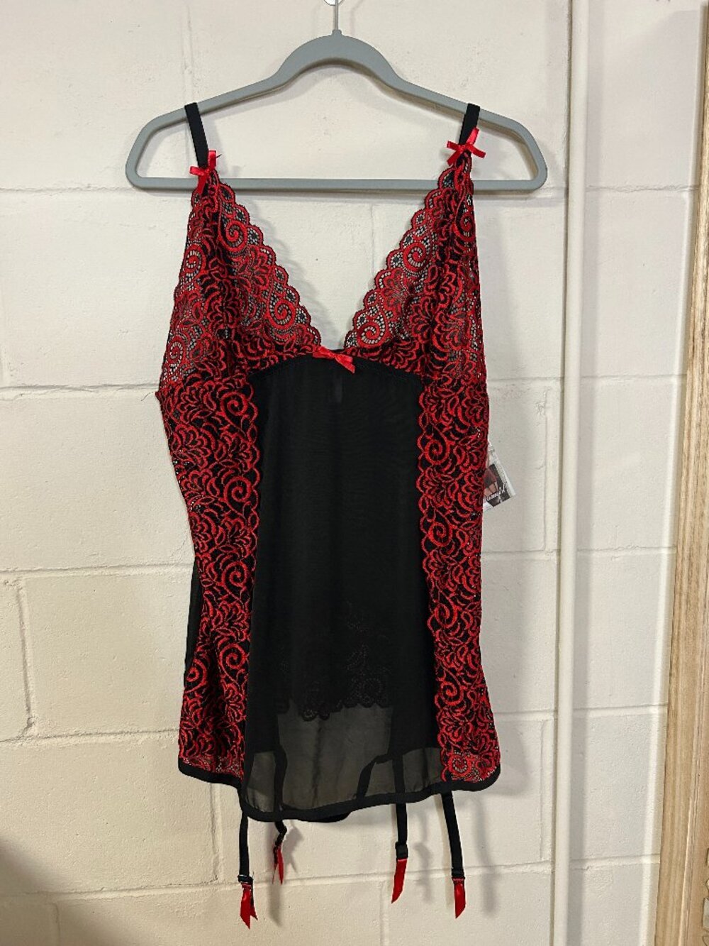 Dreamgirl Dress Womens 3X Sheer Mini Sexy Lingerie Babydoll Slip Burlesque